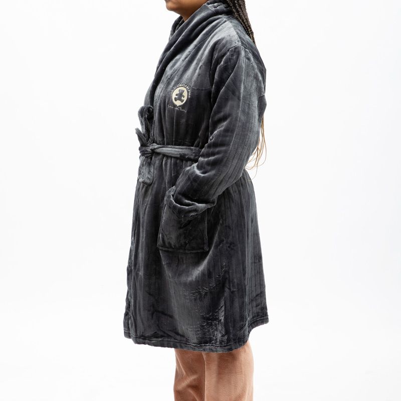 Robe de chambre anthracite lulu-emyx-002 Femme LULU CASTAGNETTE