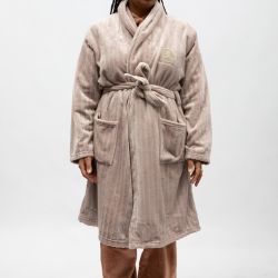 Robe de chambre anthracite lulu-emyx-002 Femme LULU CASTAGNETTE