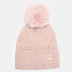 Bonnet angora rose man-jy-224077 Femme MANOUKIAN