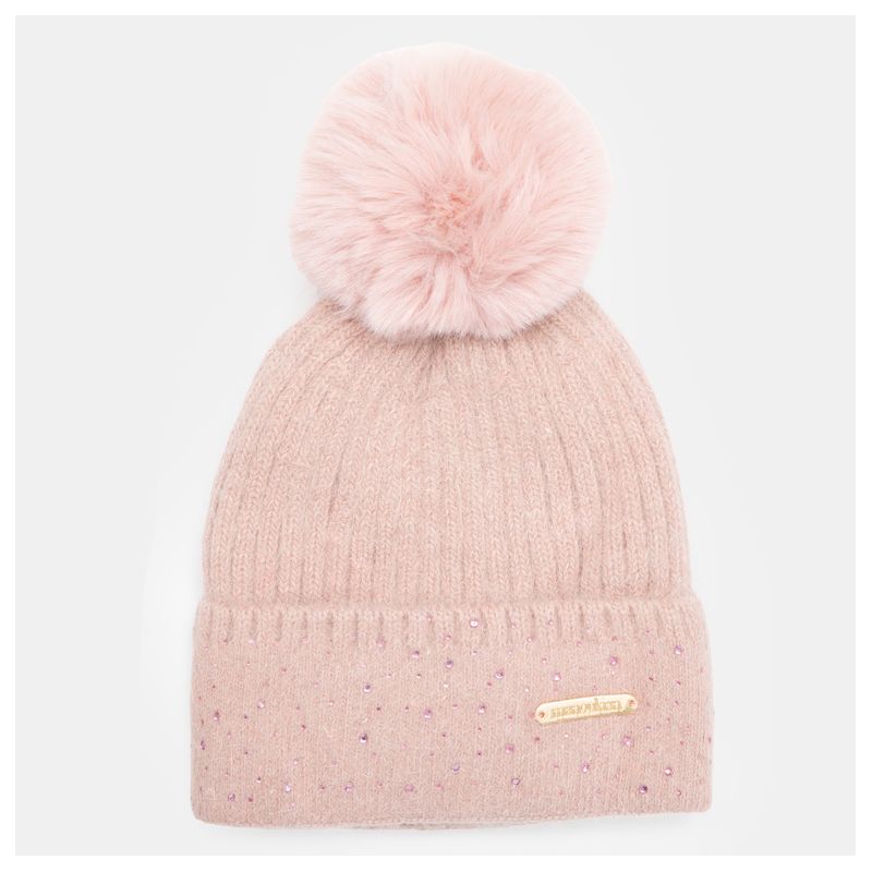 Bonnet angora rose man-jy-224077 Femme MANOUKIAN