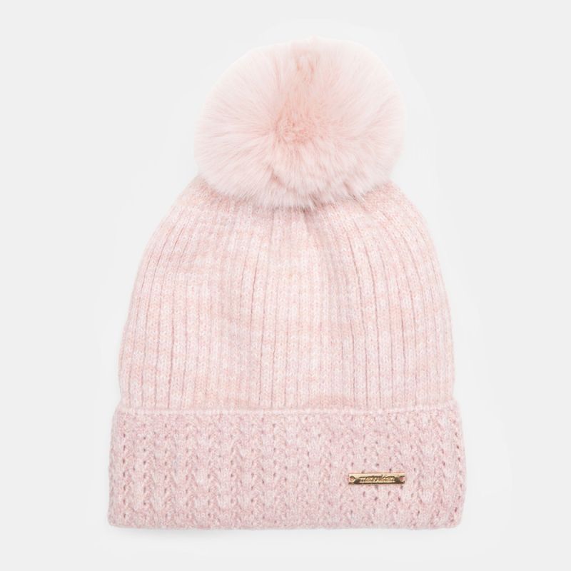 Bonnet angora beige man-jf-252846 Femme MANOUKIAN