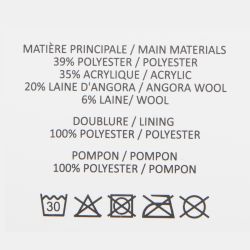 Bonnet angora beige man-jf-252846 Femme MANOUKIAN