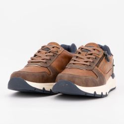 Basket cognac 15m0051003 t41/46 Homme MUSTANG