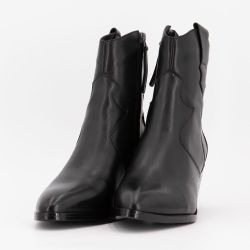Bottine a talon black lather b-24456-1 t36/40 Femme ELWIN