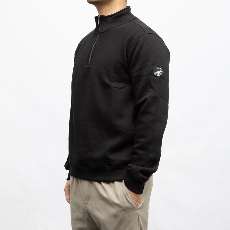 SWEAT ZIPPE DRUK BLACK 04V5001M