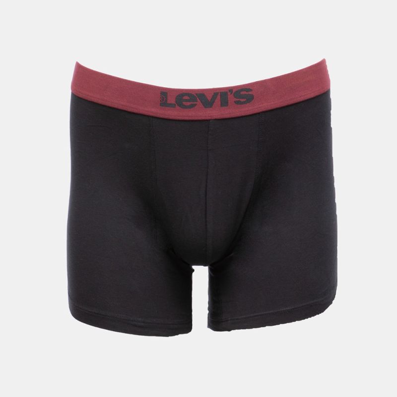 Lot 2 boxers red black brief 701235942002801 Homme LEVI'S