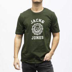 Tee shirt jwhvicto kombu green 12287700 4400 Homme JACK & JONES