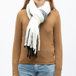 Echarpe noir blanc 50 x 190cm gp hh 252661 Femme GERARD PASQUIER
