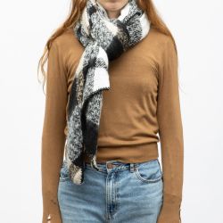 Echarpe onllima black checks tarmac 15358954 4361 Femme ONLY