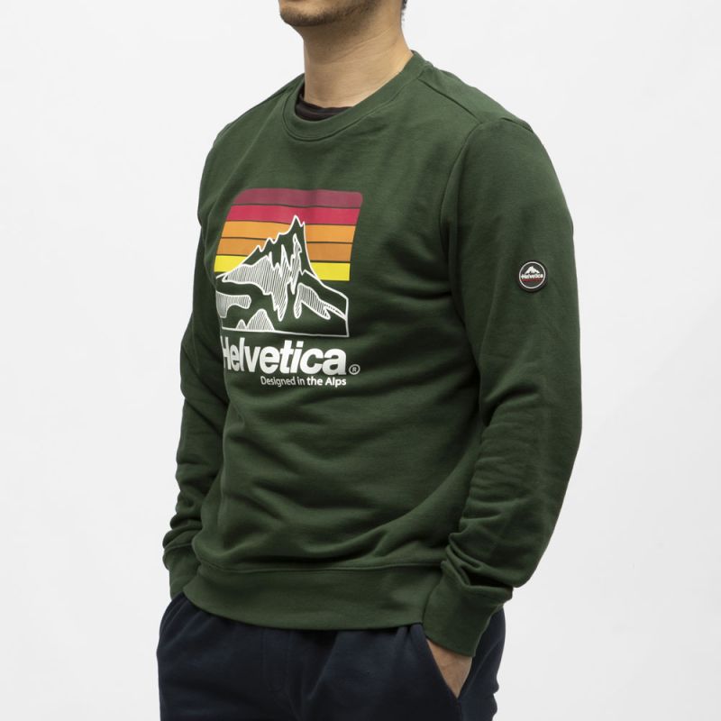 Sweat kaki 06 monaco Homme HELVETICA