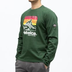 Tee shirt ml kaki 13 monaco Homme HELVETICA