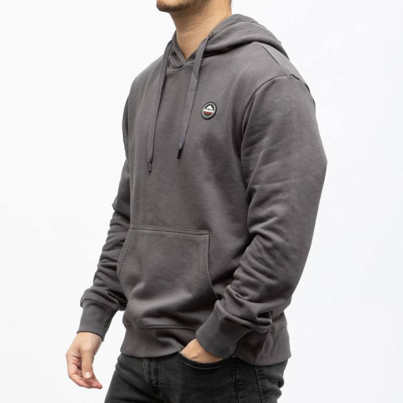 Sweat a capuche kaki 07 gaia Homme HELVETICA