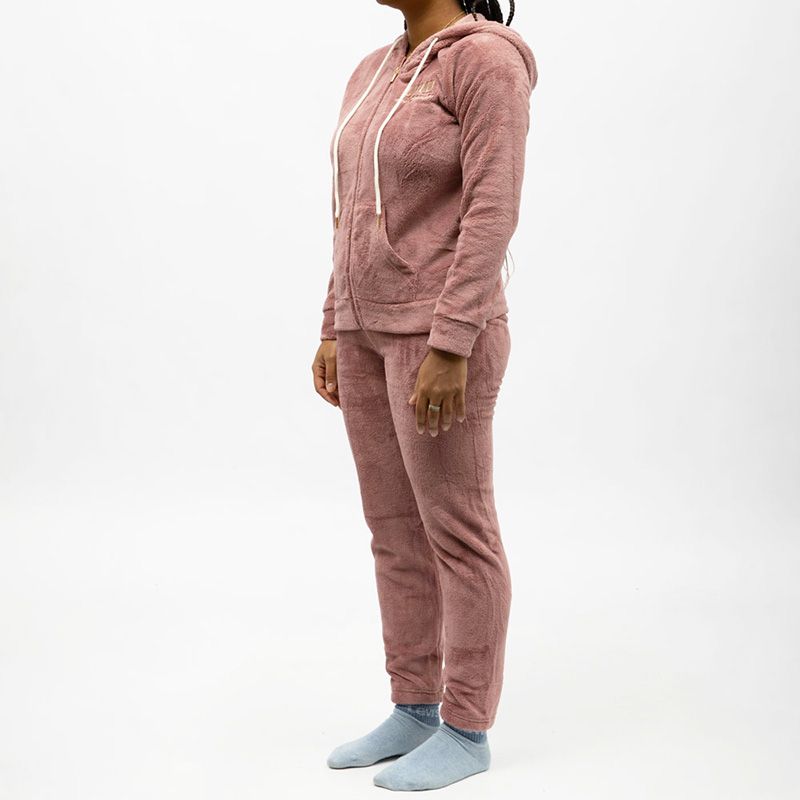 Pyjama polaire à capuche zippé Femme LULU CASTAGNETTE