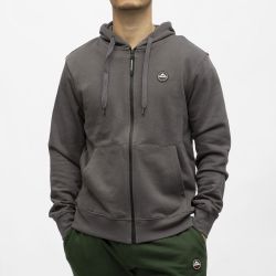 Sweat zip capuche 08gaia orange Homme HELVETICA