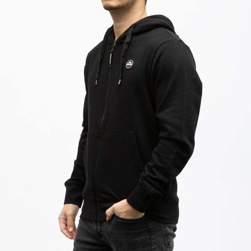 Sweat zip capuche 08gaia orange Homme HELVETICA