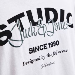 Tee shirt jjyuki black 12278495 4357 Homme JACK & JONES