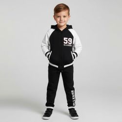 Ensemble noir sweat et pantalon de joggingEnfant ELLESSE
