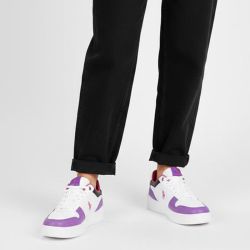 Baskets blanches basses avec lacets Femme US POLO