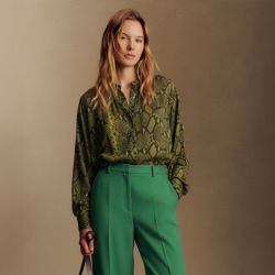 Blouse arso imprimée python vert Femme LA PETITE ETOILE