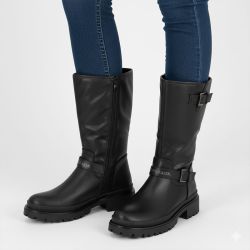 Bottines byker noire Femme US POLO
