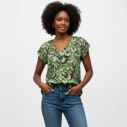 Blouse col v imprimé fleurs Femme IMPERIAL