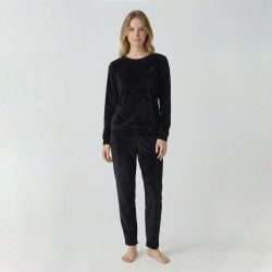 Pyjama velours logo 27163 Femme BILL TORNADE