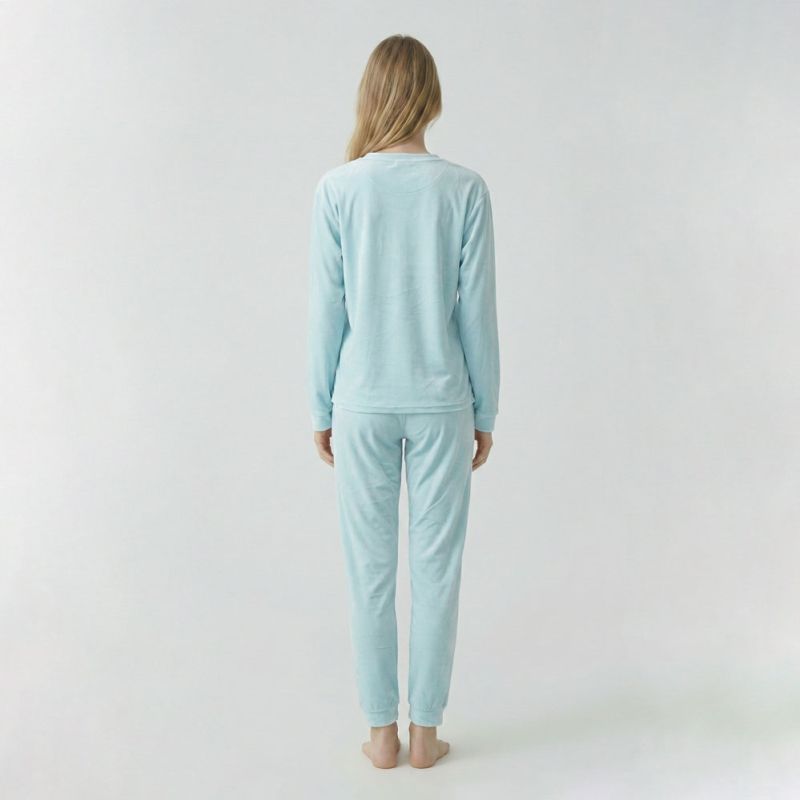 Pyjama velours logo 27163 Femme BILL TORNADE