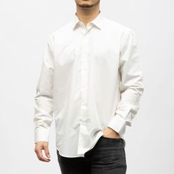 Bill00 chemise coton poly blanc - uni Homme BILL TORNADE