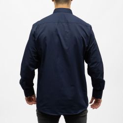 Bill00 chemise coton poly blanc - uni Homme BILL TORNADE