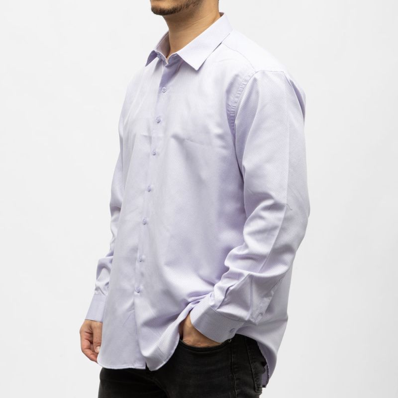 Bill00 chemise coton poly bleu ciel - losange Homme BILL TORNADE