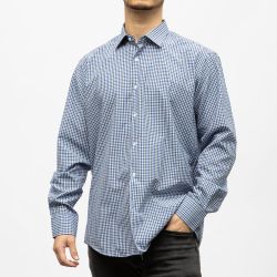 Bill00 chemise coton poly bleu royal - vichy Homme BILL TORNADE