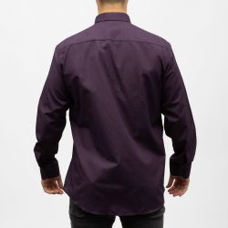 Bill00 chemise coton poly lie de vin - jacquard Homme BILL TORNADE