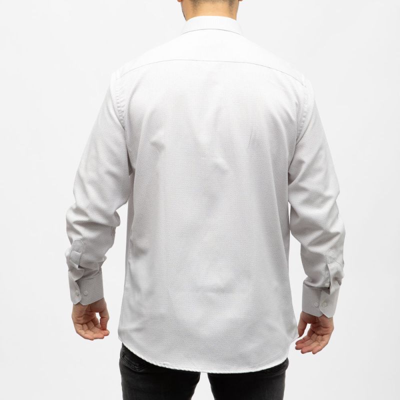 Bill00 chemise coton poly blanc - sergÉ Homme BILL TORNADE