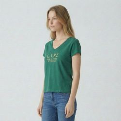 Tee shirt col v astrakan cryosol Femme LES TROPEZIENNES PAR M.BELARBI