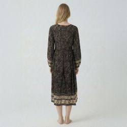 Robe vegetal noir esker Femme LES TROPEZIENNES PAR M.BELARBI