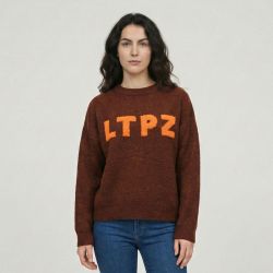 Pull chocolat chaudon Femme LES TROPEZIENNES PAR M.BELARBI