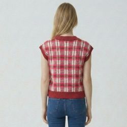 Pull sm carreaux fuchsia puimichel Femme LES TROPEZIENNES PAR M.BELARBI