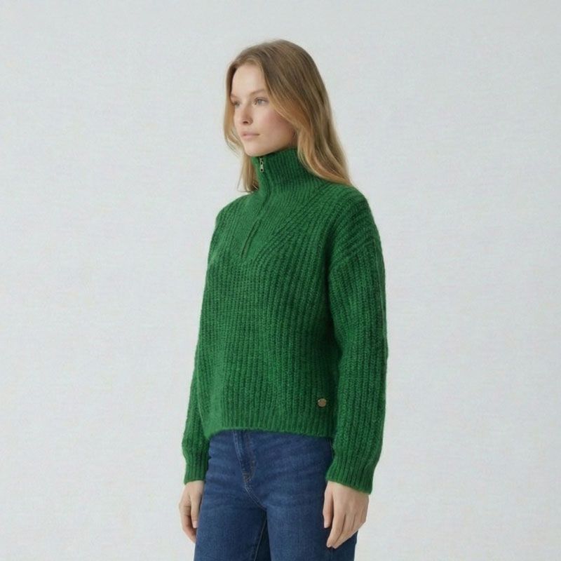 Pull col camionneur emeraude cluse Femme LES TROPEZIENNES PAR M.BELARBI