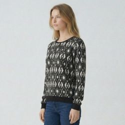 Sweat ikat beige noir roc Femme LES TROPEZIENNES PAR M.BELARBI