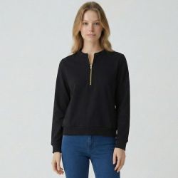 Sweat zip astrakan granit Femme LES TROPEZIENNES PAR M.BELARBI