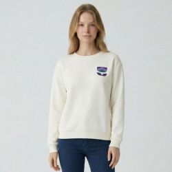 Sweat ecru mane Femme LES TROPEZIENNES PAR M.BELARBI