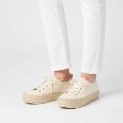 Baskets espadrilles en toile couleur unie Femme ONLY