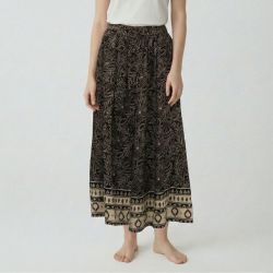 Jupe vegetal noir gyre Femme LES TROPEZIENNES PAR M.BELARBI