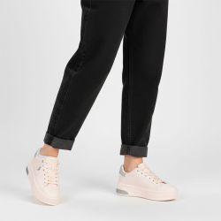 Baskets orange pastel paillettes silver peony asuka Femme US POLO