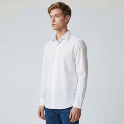 Chemise unie black umb001 reg Homme UMBERTO