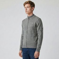 Cardigan zippenmrh3523dred Homme NEW MAN