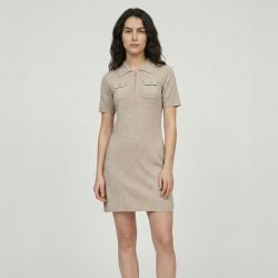 Robe col polo astrakan meandre Femme LES TROPEZIENNES PAR M.BELARBI