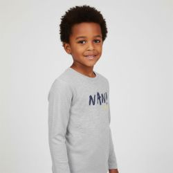 Tee shirt à message manches longues coton Enfant DANIEL HECHTER