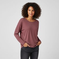Tee shirt manches longues col rond maille fine Femme ONLY