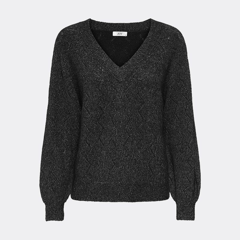 Pull col v black jdyaspen life 15359750 4428 Femme JDY
